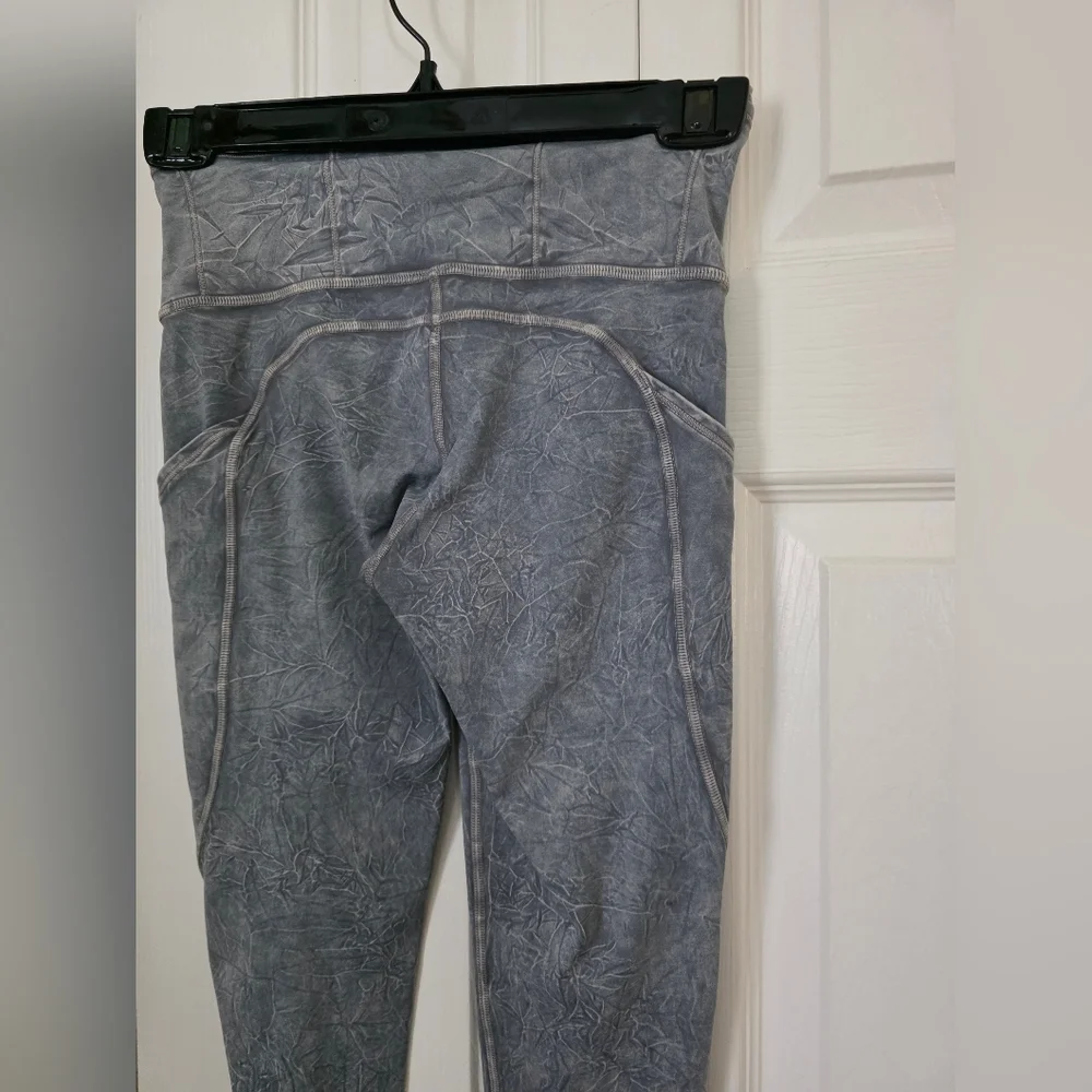 Lululemon Fast and Free 25" *Ice Dye In Ice Wash Asphalt Grey 2 - Picture 13 of 16